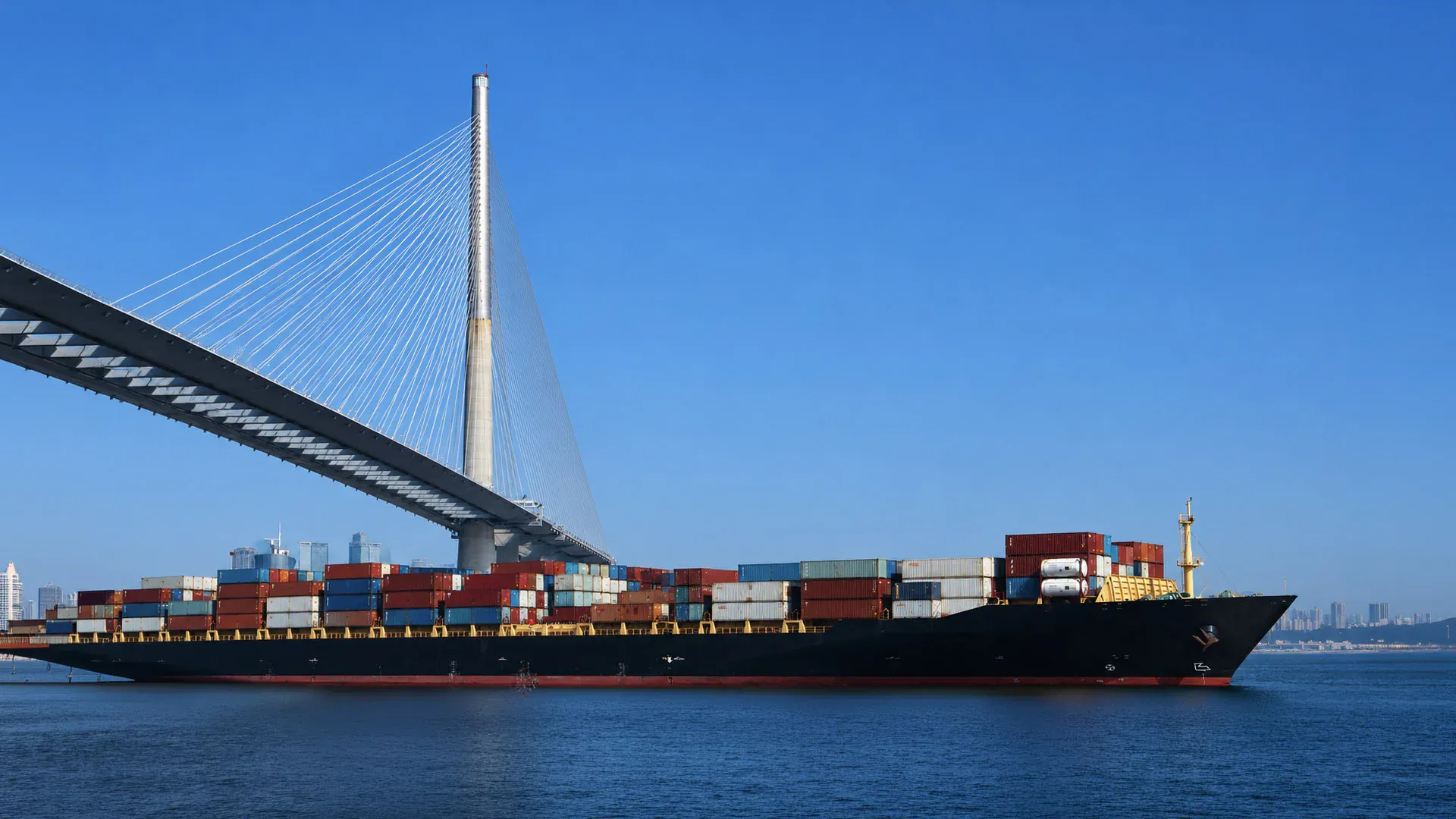 Suez Canal transit — illustrative maritime photography